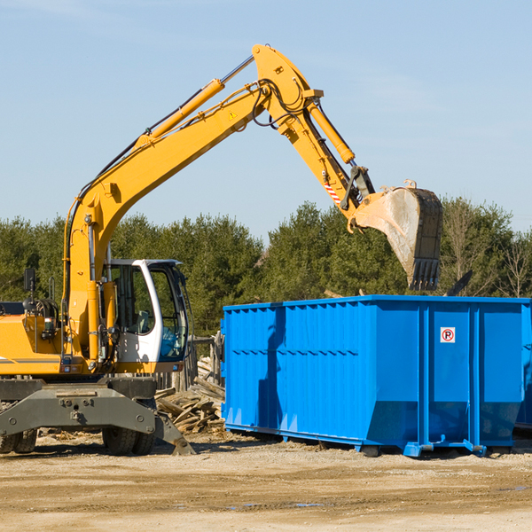 what size residential dumpster rentals are available in East Bethel MN